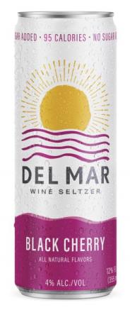 Del Mar Wine Seltzer - Black Cherry Hard Seltzer (4 pack 12oz cans) (4 pack 12oz cans)
